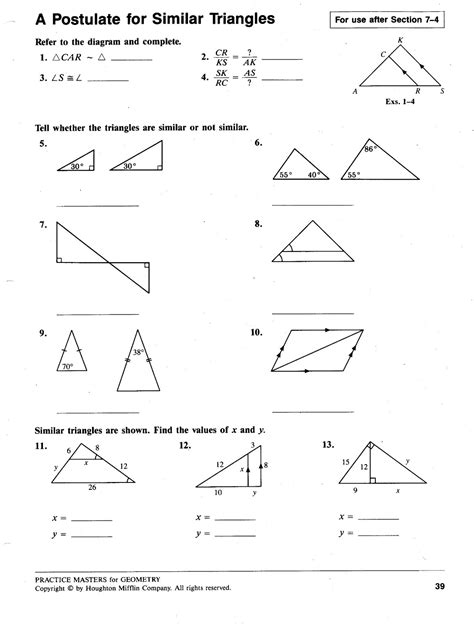 13 Best Images of Similar Figures Worksheet - Similar Triangles and Polygons Worksheet, Similar ...