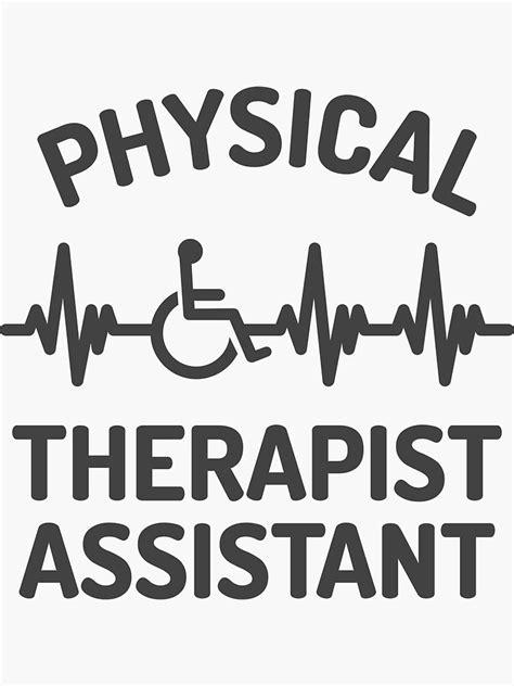 Physical Therapist Assistant Pta Sticker For Sale By Brackerdesign