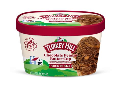 Turkey Hill Chocolate Peanut Butter Cup Premium Ice Cream 48 Fl Oz
