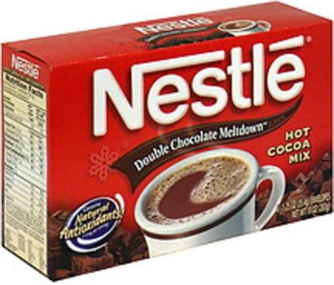 Nestle Double Chocolate Meltdown Hot Cocoa Mix 8 Ea Nutrition
