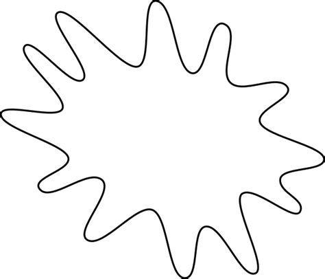 Splat Outline 1 Clip Art At Vector Clip Art Online Royalty