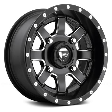 Fuel D538 Maverick Utv Matte Black With Milled Accents Wheel