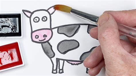 Learn How To Draw And Paint A Cow Fun And Easy Drawing And Painting