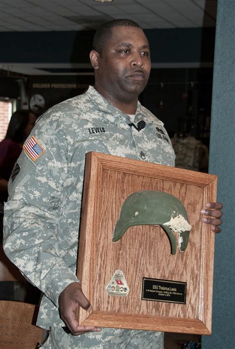 Soldier Who Survived Gunshot Is Presented Lifesaving Helmet Defense