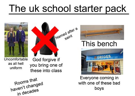 British High School Starter Pack Starterpacks