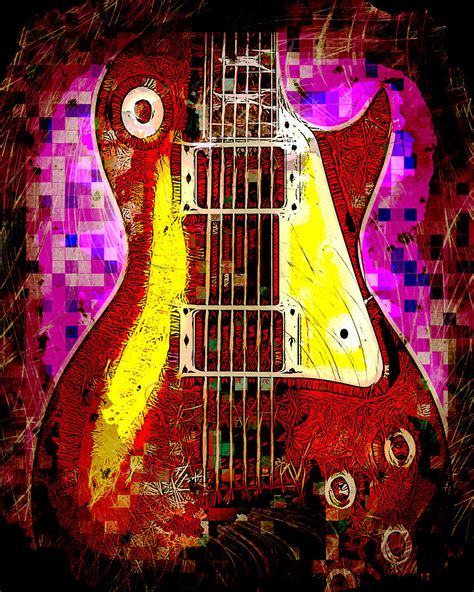 Electric Guitar Abstract Photograph By David G Paul