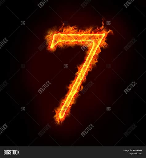 Fire Numbers Flames Image And Photo Free Trial Bigstock
