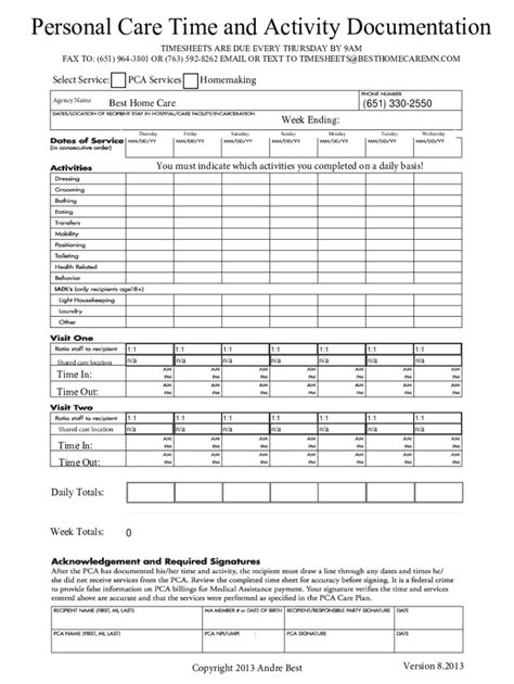 Activity Documentation Sample Fill Out Sign Online DocHub