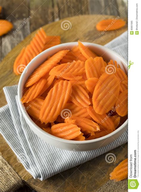This recipe is inspired by other recipes on the internet that i have played with. Healthy Organic Cut Carrot Chips Stock Image - Image of ...