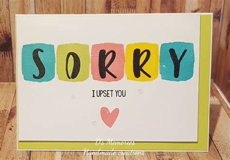 Sorry Card Using Concord And 9th Bold And Brushy Uppercase Alphabet Set