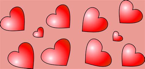 5 Red Hearts Mirrored 3 Free Stock Photo Public Domain Pictures