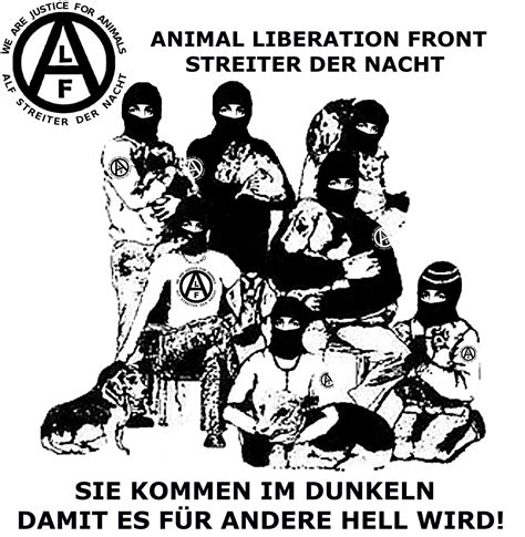 Animal Liberation Front Alf Streiter Der Nacht Pinterest