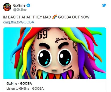 Tekashi 6ix9ine Releases New Song Gooba Following Early Prison Release