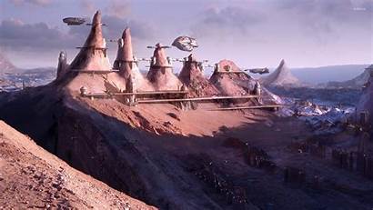 Dune Futuristic Mountains Wallpapers Fantasy Arrakis Battle