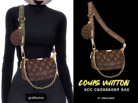 Louis Vuitton Acc Crossbody Bag Grafity Cc On Patreon Sims 4 Cc