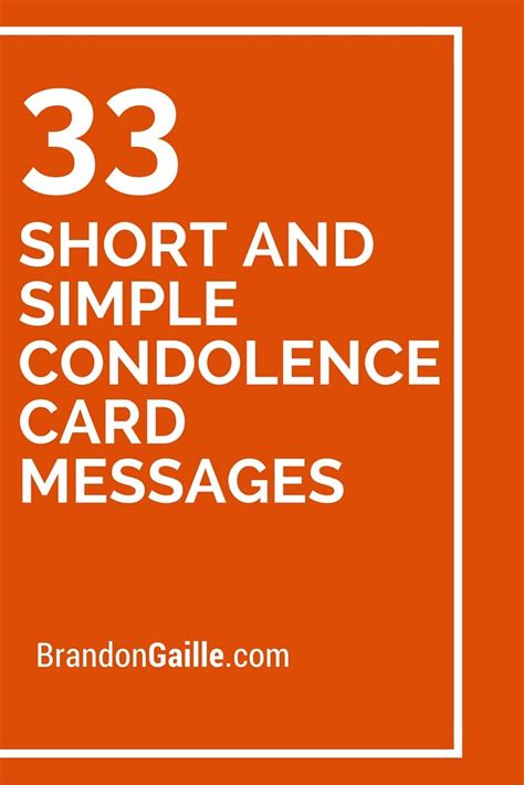 101 Short And Simple Condolence Card Messages Artofit