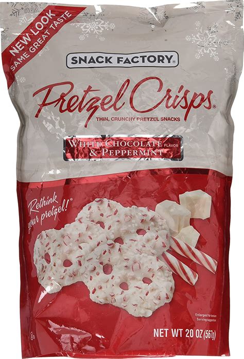 Snack Factory Pretzel Crisps White Chocolate And Peppermint