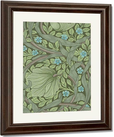 Wallpaper Sample With Forget Me Nots Print Canvas Art Framed Print