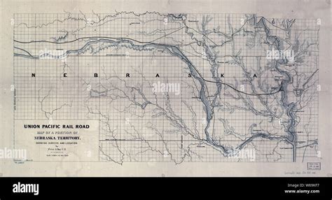 0402 Railroad Maps Union Pacific Rail Road Map Of A Portion Of Nebraska