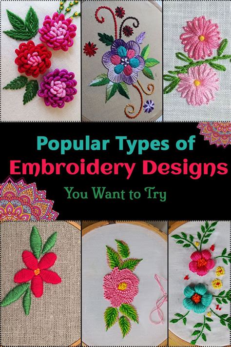There Are Certain Types Of Embroidery Design There Are The Basic