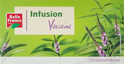 Verbena Belle France Infusion Herbal Tea Verveine 25 Sachets