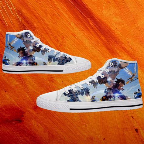 overwatch shoes video game high tops sneakers men s etsy