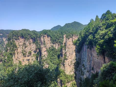 Zhangjiajie National Forest Park Gigantic Quartz Pillar Mountains