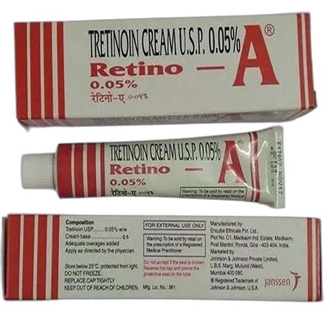 Retion A White Tretinoin Cream Usp Packaging Type Box Normal Skin At