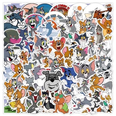 Tom And Jerry Stickers ~ Spike Cat And Mouse Kids Cartoon ~ Vinyl