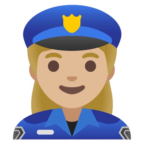 👮🏼‍♀️ Woman Police Officer Medium Light Skin Tone Emoji