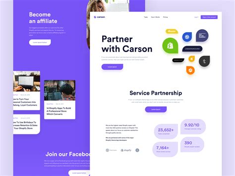 Carson Partners Page By Jakub Reis For Balkan Brothers On Dribbble