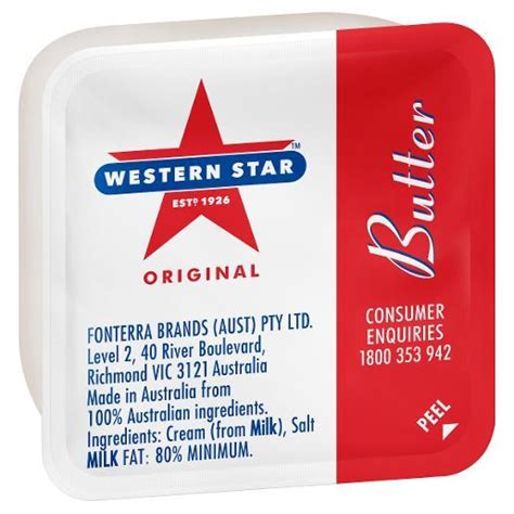 Western Star Original Butter Portions X 200 Bed And Breakfast Supplies