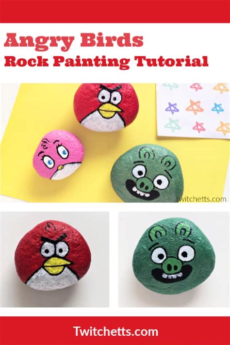 How To Make Angry Birds Painted Rocks Twitchetts