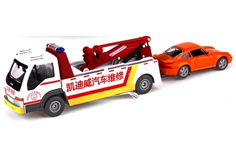 150 Scale Wrecker Tow Truck With A Car Diecast Model Toy Truck Toy Car