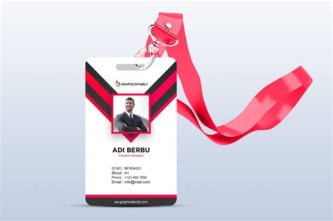 Free Online Id Card Design Template Psd Graphicsfamil