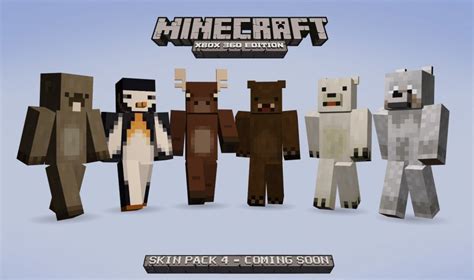 Minecraft Xbox 360 Edition Skin Pack 4 Arrives Retail Release Announced