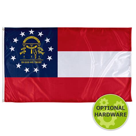 Georgia State Flag Di8004 Represent The Peach State With This Beautiful