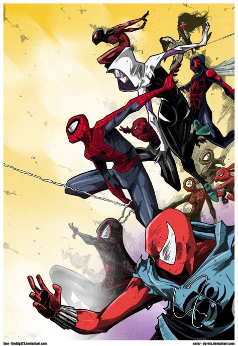 Spider Verse By Dorets On Deviantart Comic Book Characters Comic Books