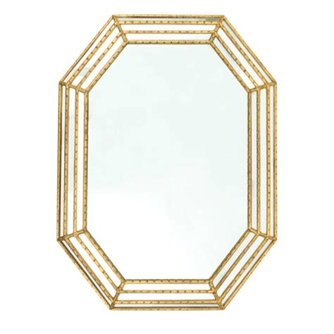 Labarge Gold Faux Bamboo Mirror For Sale At 1stdibs