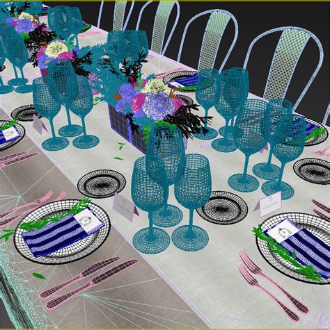 Banquet Table Setting On Behance