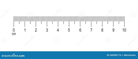 Horizontal Ruler With 30 Centimeter And 12 Inch Scale Measuring Chart