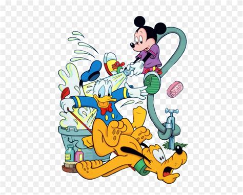 Mickey Mouse Taking Bath Pictures Pluto Mickey Christmas Clipart