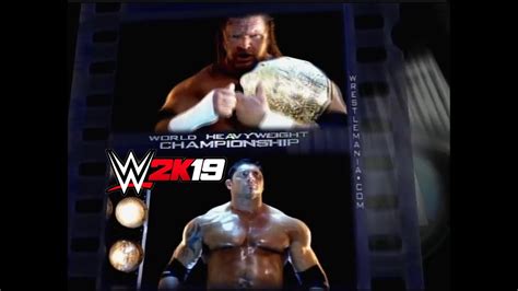Wwe 2k19 Triple H Vs Batista Wrestlemania 21 2005 Youtube