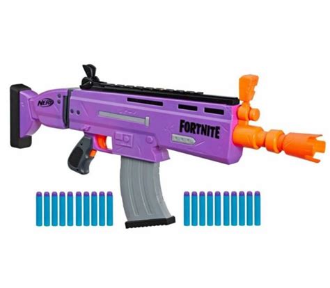 Nerf X Fortnite Ar E Blaster Gun Motorized Darts Purple Ebay