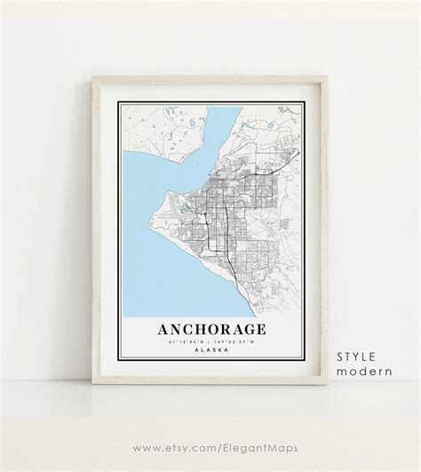 Anchorage Alaska Map Anchorage Ak Map Anchorage City Map Anchorage