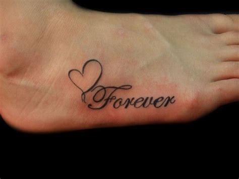 Watercolor ambigram forever tattoo on half sleeve. forever+and+always+tattoos | Forever Foot Tattoo by ...