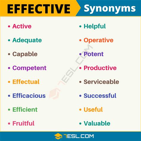 Another Word For “effective” 95 Synonyms For “effective” With
