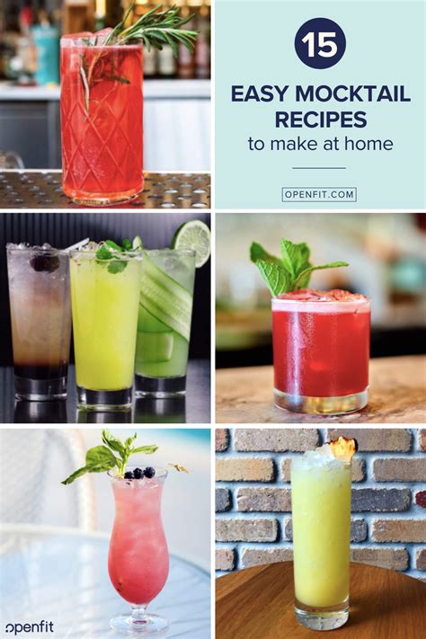15 Easy Mocktail Recipes You Can Make At Home Easy Mocktail Recipes