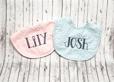 Personalized Baby Bib Baby Bib With Name Baby Shower T Etsy In