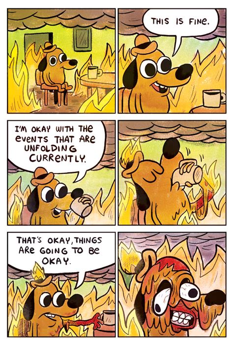 Why The Gop Twitter Couldnt Pull Off The This Is Fine Meme Vox